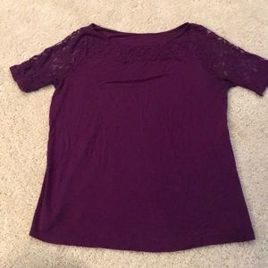 Lane Bryant purple top